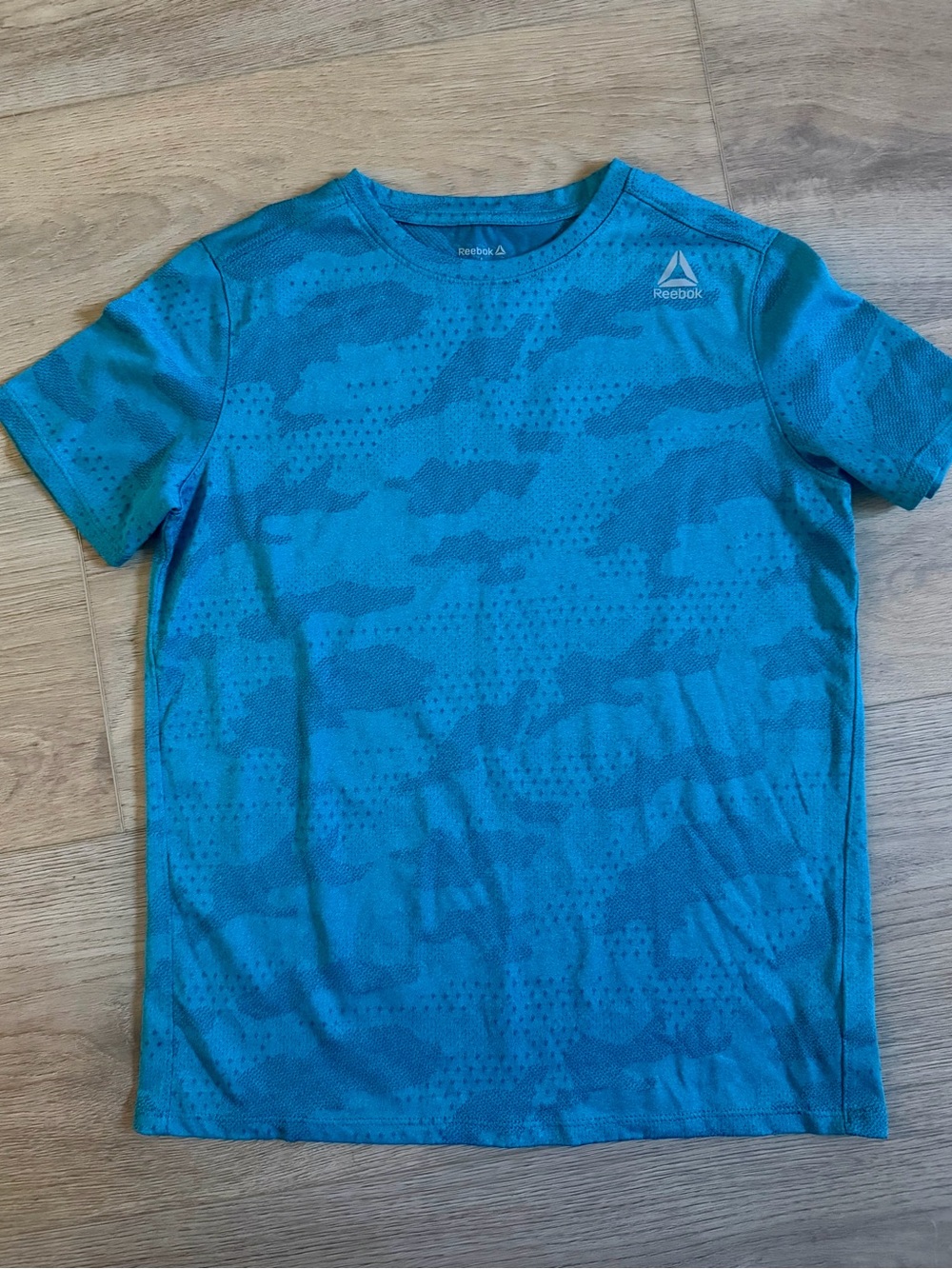 Reebok Boys' Blue Camo Performance Tee